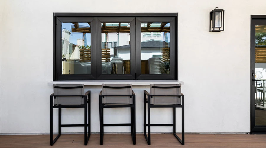 vinyl pass through windows chairs