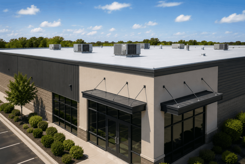 indiana commercial exterior kingdoom roofing system